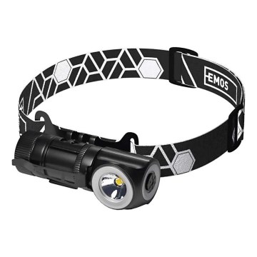 Lampe frontale rechargeable à intensité réglable LED/800 mAh 3,7V