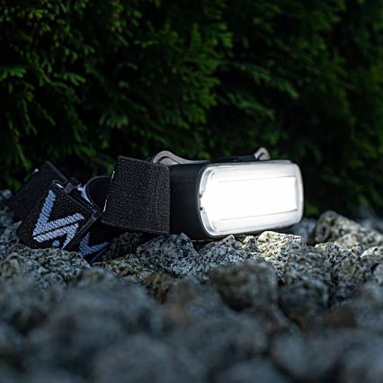 Lampe frontale rechargeable à intensité variable LED/5V IPX4 300 brillant 1200 mAh