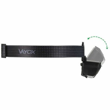 Lampe frontale rechargeable à intensité variable avec détecteur et éclairage rouge 2xLED/5W/5V/3xAAA IP65 500 brillant 1200 mAh