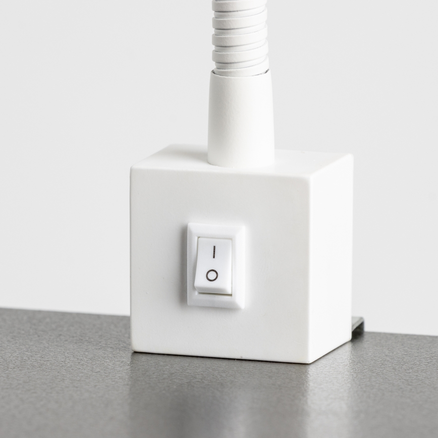 Lampe LED à pince 1x GU10, 4,7 W, 230 V, blanche