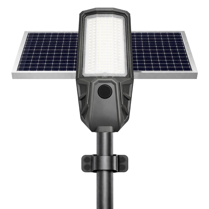 Lampe de rue LED dimmable avec capteur et panneau solaire KOBRA LED/400W/3,2V 24000 mAh IP65 anthracite + télécommande
