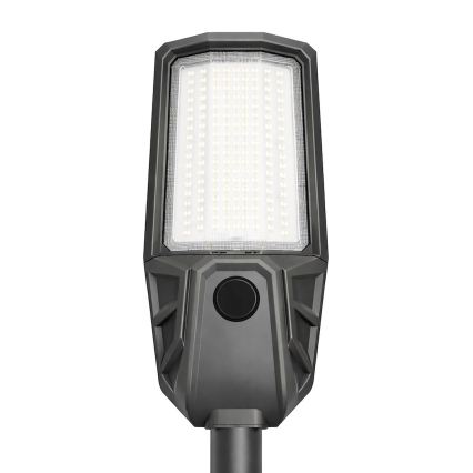 Lampe de rue LED dimmable avec capteur et panneau solaire KOBRA LED/400W/3,2V 24000 mAh IP65 anthracite + télécommande