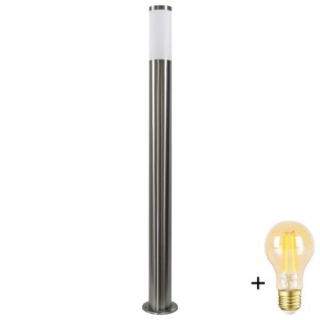 Lampe LED d'extérieur dimmable LIVIA 1xE27/6W/230V 2700-6500K Wi-Fi 100 cm IP44 argentée