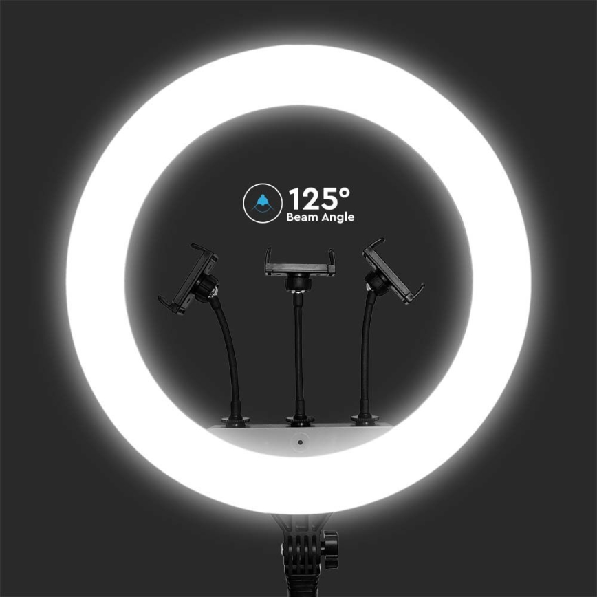Lampe LED dimmable avec trépied et support pour le vlogging LED/55W/230V IRC 90 + télécommande