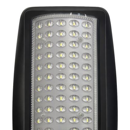 Lampe solaire LED de rue à intensité réglable avec capteur VENICE LED/50W/3,2V 4000 mAh IP65 noire + télécommande
