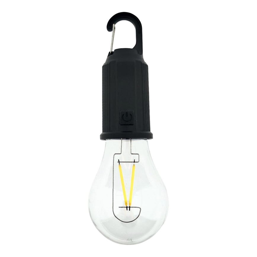 Lampe LED suspendue d'extérieur, dimmable et rechargeable, 3W/5V, 400 mAh, IP44