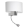 Lampe murale CASINO 1xE27/60W/230V + LED/1W/230V blanche