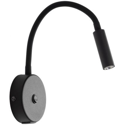 Lampe murale LED avec USB port LAGOS 1xG9/3W/5V 4000K noir