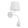 Lampe murale MAJA 1xE27/15W/230V + 1xGU10/10W/230V blanche