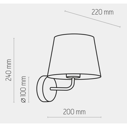 Lampe murale MAJA 1xE27/15W/230V blanche