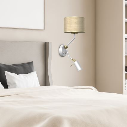 Lampe murale MARSHALL 1xE27/40W/230V + 1xGU10/MR11/7W