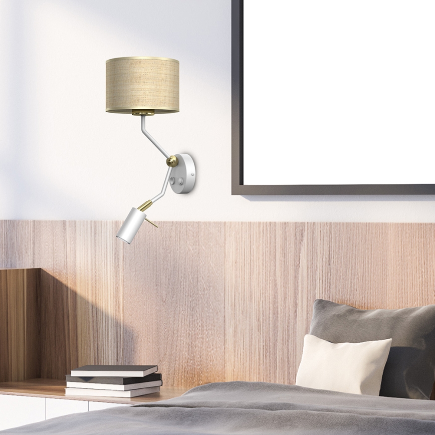 Lampe murale MARSHALL 1xE27/40W/230V + 1xGU10/MR11/7W