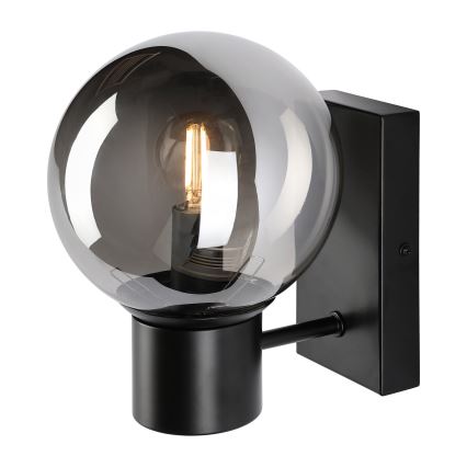Lampe murale SFERIO 1xE14/5W/230V noir/noir fumé
