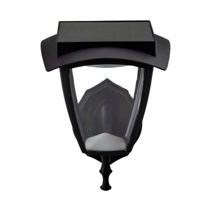 Lampe murale solaire LED/2W/3,7V 3000/6000K IP65 2200 mAh noire