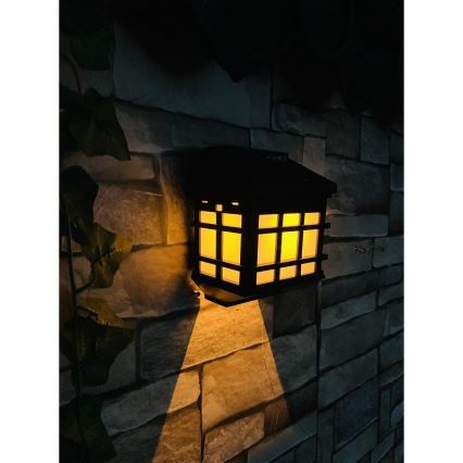 Lampe murale solaire LED avec capteur crépusculaire LED/1,2 V 600 mAh IP44