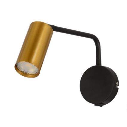 Lampe murale TINA 1xGU10/15W/230V noire/dorée