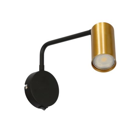 Lampe murale TINA 1xGU10/15W/230V noire/dorée