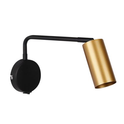 Lampe murale TINA 1xGU10/15W/230V noire/dorée