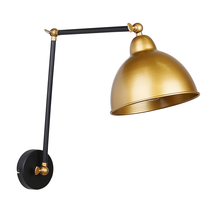 Lampe murale TRUCK 1xE27/40W/230V doré/noir