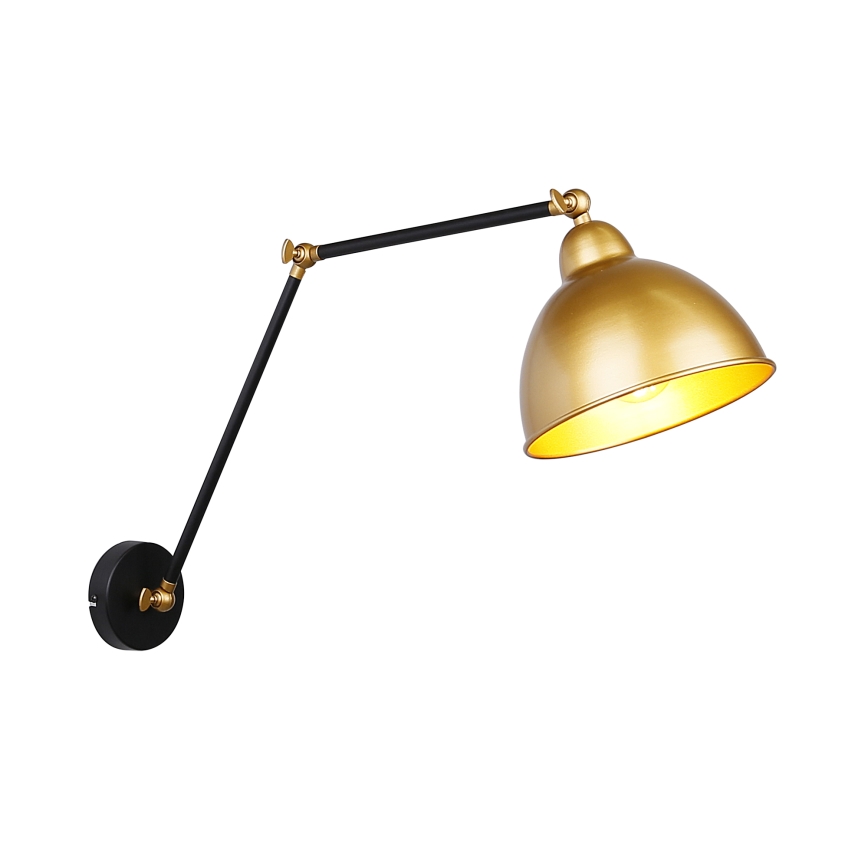 Lampe murale TRUCK 1xE27/40W/230V doré/noir