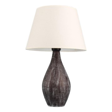 Lampe RAMZES 1xE27/40W/230V Blanc/Marron