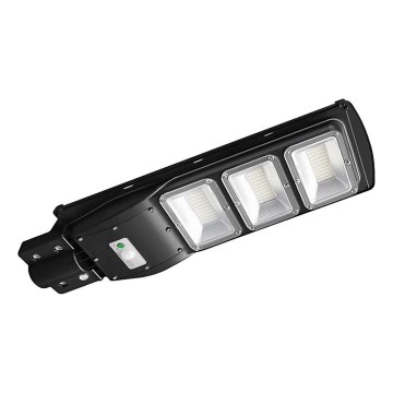 Lampe solaire à intensité variable avec détecteur de mouvement et de crépuscule LED/12W/3,2V 6000K IP65 10000 mAh noir + Télécommande