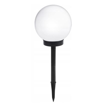 Lampe solaire à LED, 1,2 V, 6500 K, 200 mAh, Ø 10 cm, IP44, blanc/noir