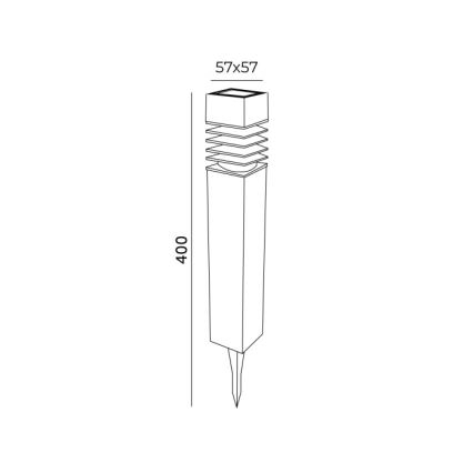 Lampe solaire AURORA LED/1xAAA 4000K IP44 100 mAh