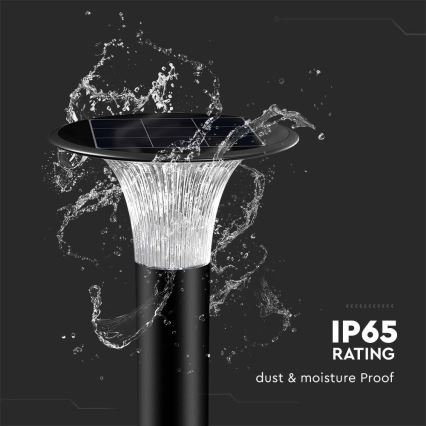 Lampe solaire avec détecteur LED/15W/3,2V 4000K/6000K IP65 6000 mAh