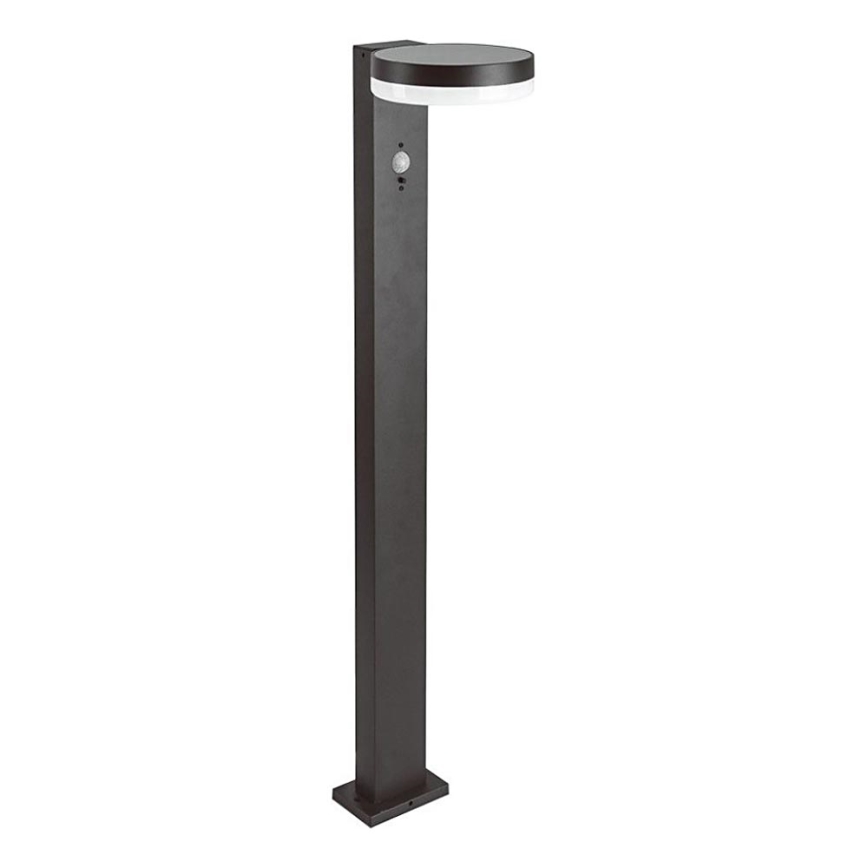 Lampe solaire avec détecteur LED/2W/3,7V IP54 3000K 2200 mAh arrondi noir