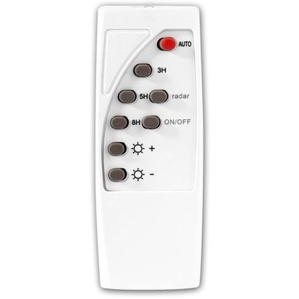 Lampe solaire de rue LED à intensité réglable avec capteur LED/15W/6V 11000 mAh 6500K IP65 noire + télécommande