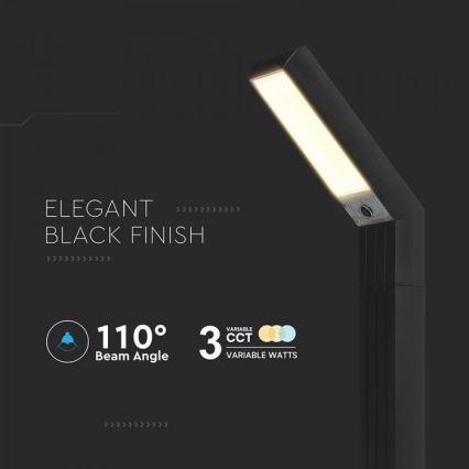 Lampe solaire LED 2 en 1 LED/1,5 W/3,7 V IP65 1500 mAh