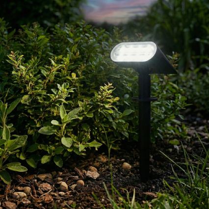 Lampe solaire LED 2 en 1 LED/3,7V 1200 mAh IP54 noire