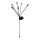 Lampe solaire LED 6xLED/1,2V 300 mAh IP44 noire