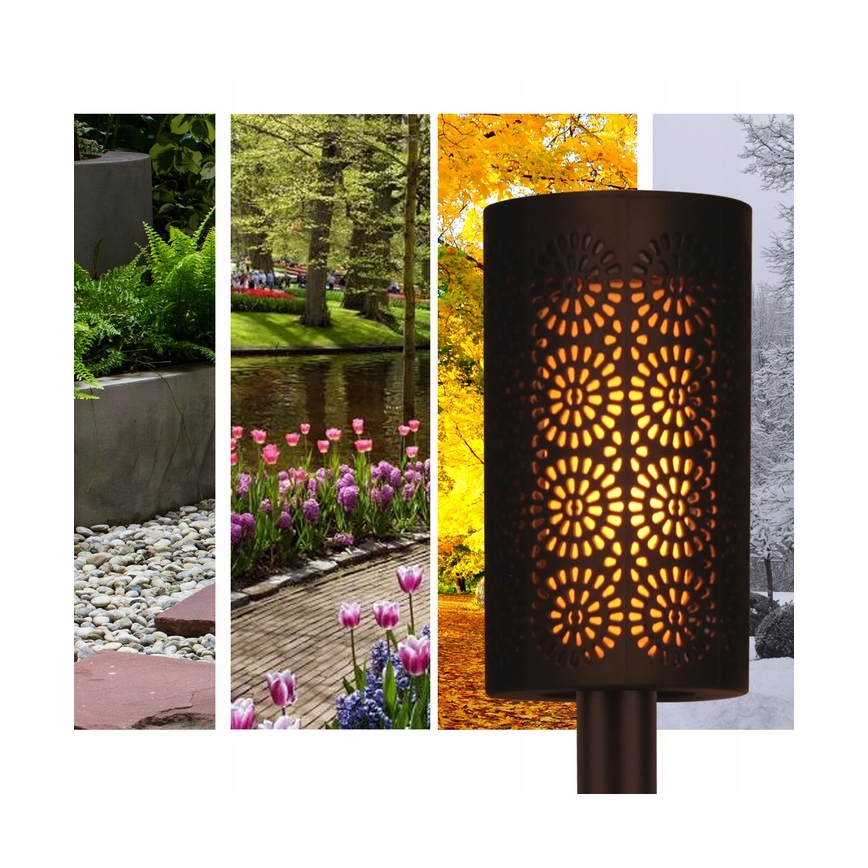 Lampe solaire LED avec détecteur de crépuscule LED/2V IP44