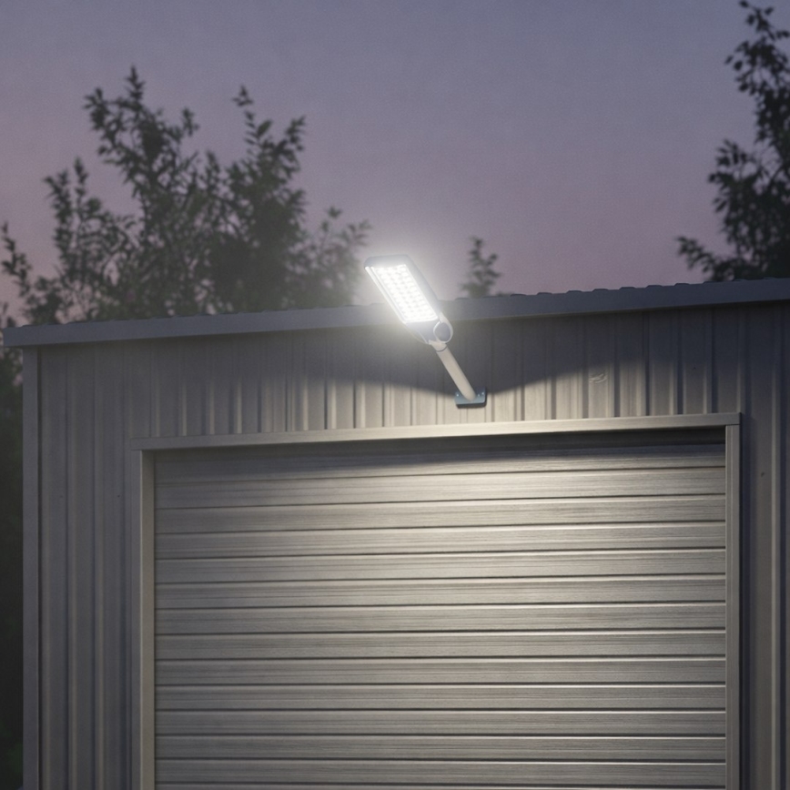 Lampe solaire de rue LED dimmable avec capteur VENICE LED/100W/3,2V 6000 mAh IP65 noire + télécommande