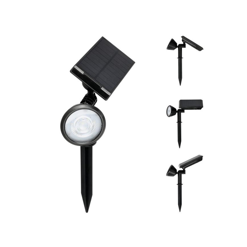 Lampe solaire LED LANCE, 3,7 V, 6000 K, IP44, 1500 mAh