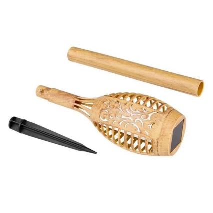 Lampe solaire LED MINISPARK BAMBOO LED/1,8W/5,5V IP44 600 mAh beige