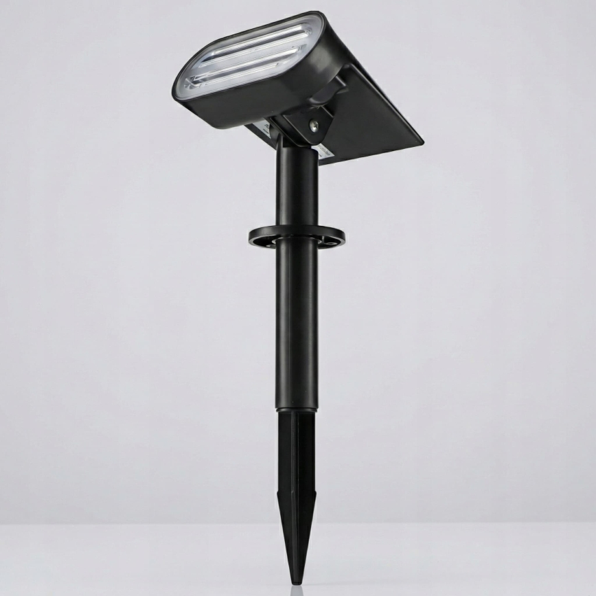 Lampe solaire LED RGB 2 en 1 LED/3,7V 1200 mAh IP54 noire