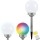 Lampe solaire LED RGB BALL LED/0,2W/AA 1,2V/600mAh IP44