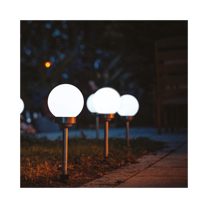 Lampe solaire LED SPHERE, 1,2 V, 4000 K, IP44, 200 mAh, Ø 20 cm