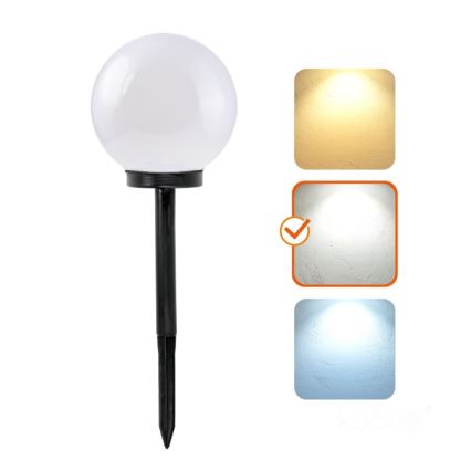 Lampe solaire LED SPHERE, 1,2 V, 4000 K, IP44, 200 mAh, Ø 20 cm