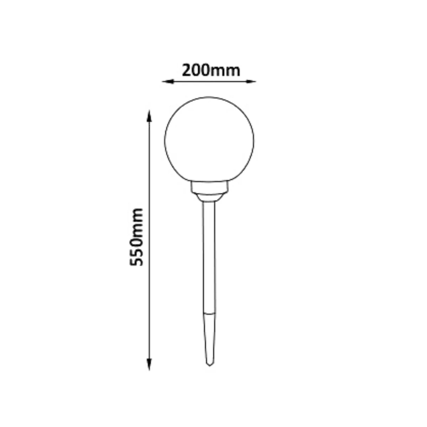 Lampe solaire RGB LED/0,2W/1,2V 600 mAh IP44