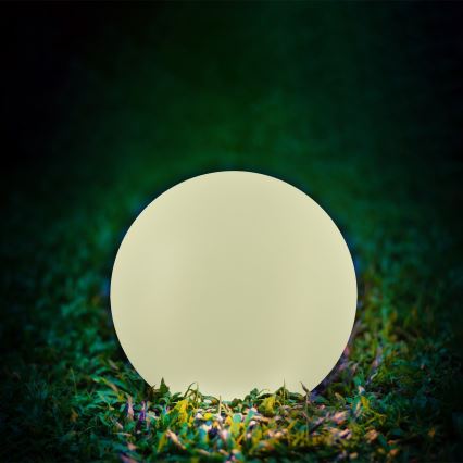 Lampe solaire RGBW BALL LED/1,2V d. 40 cm IP65 + télécommande