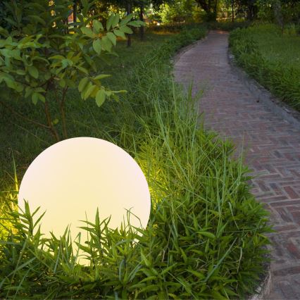 Lampe solaire RGBW BALL LED/1,2V d. 40 cm IP65 + télécommande