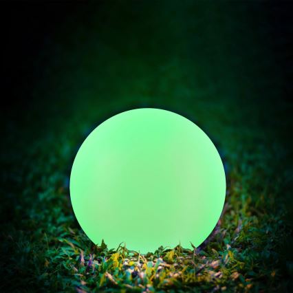 Lampe solaire RGBW BALL LED/3,2V 500 mAh d. 20 cm IP65 + Télécommande