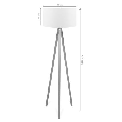 Lampe sur pied AYD 1xE27/40W/230V marron/crème
