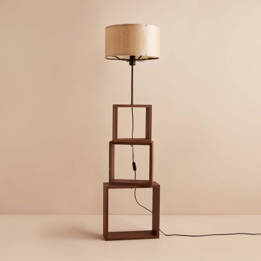 Lampe sur pied AYD 1xE27/40W/230V marron