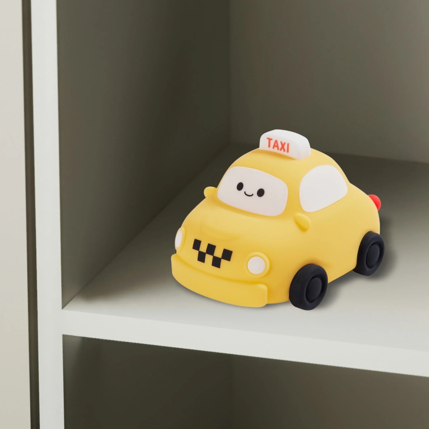 Lampe tactile à intensité variable pour enfants TAXI LED/1W/5V USB 1200 mAh taxi jaune
