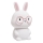 Lampe tactile enfant à intensité variable RGBW FLORKA LED/1W/5V USB 1200 mAh lapin blanc/rose